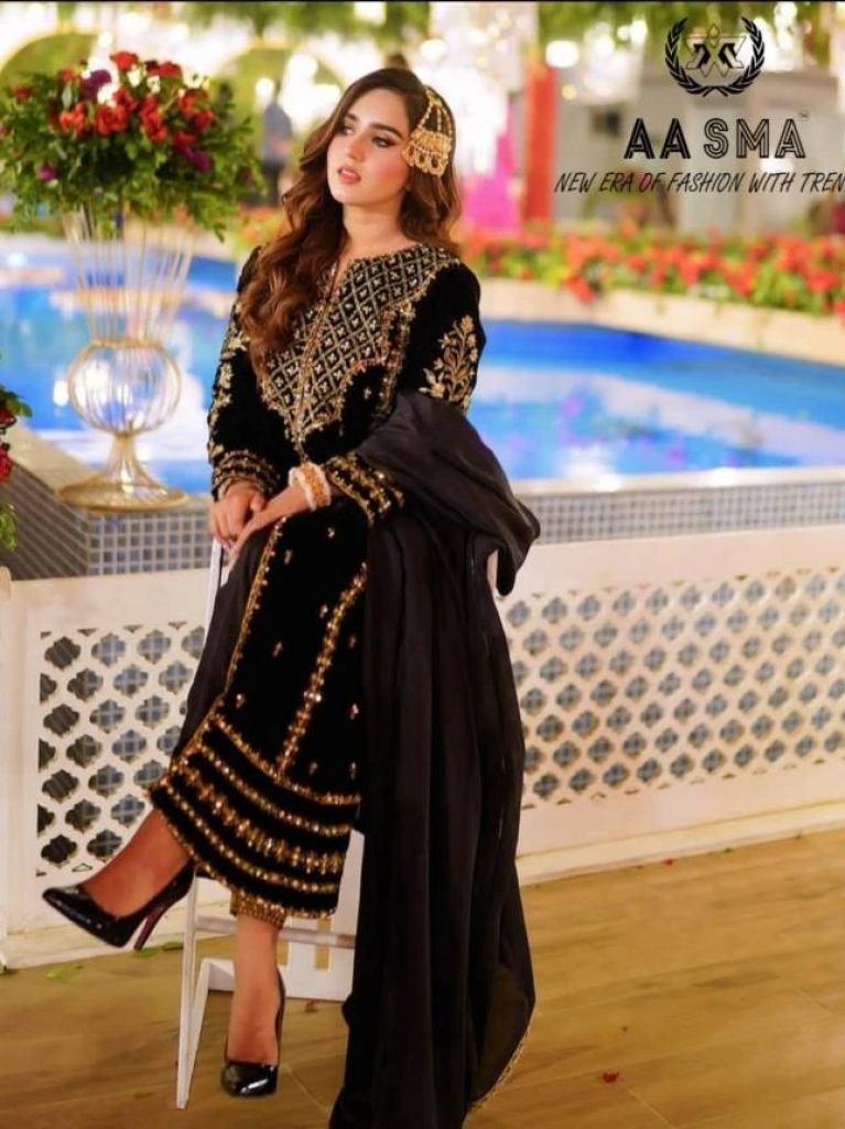 Aasma 204 Faux Georgette Pakistani Salwar Suits