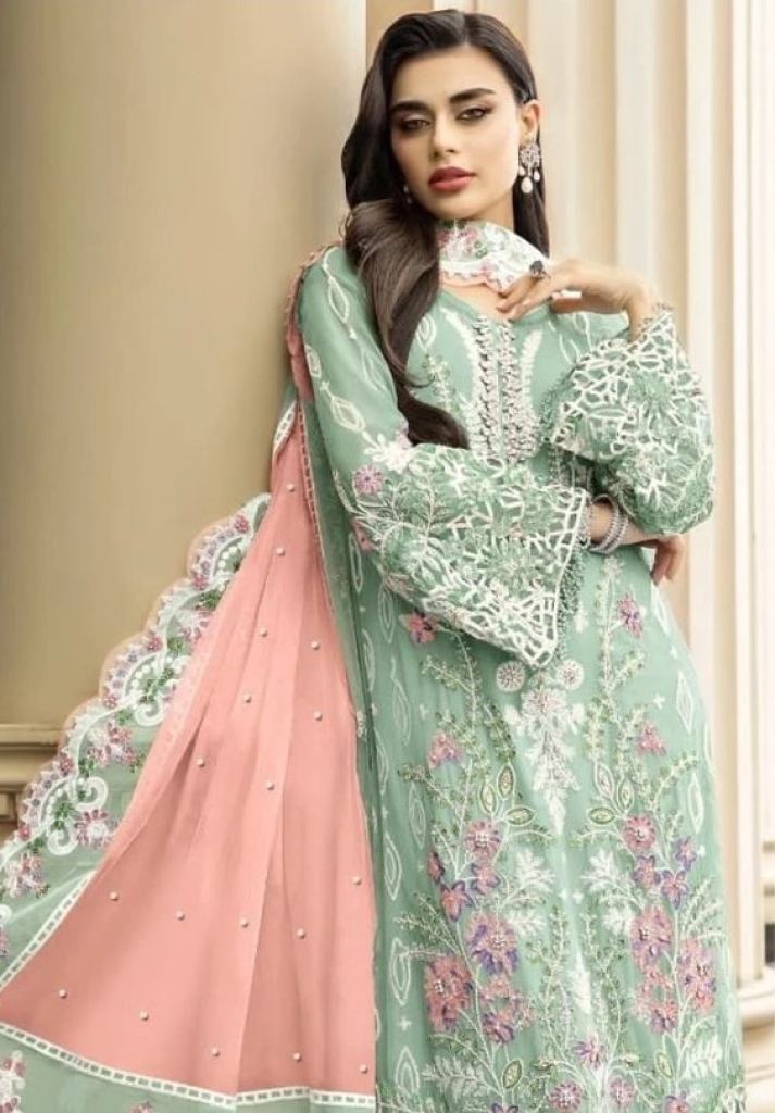 Adan Libas 1103 Organza Pakistani Salwar Suits