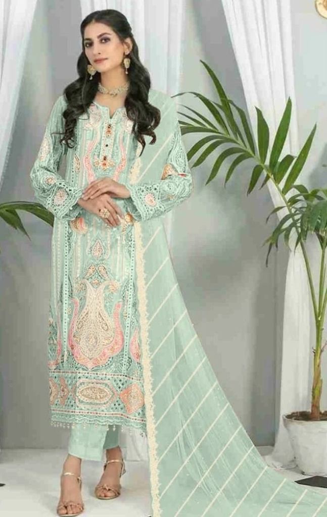 Adan Libas 1108 Organza Pakistani Salwar Suits