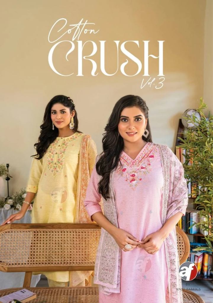 Af Cotton Crush Vol 3 Kurti Set Collection