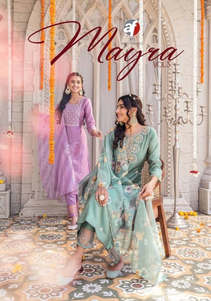 Af Mayra Vol 3 Fancy Designer Party Wear Ready Made Salwar Suit With Duptta