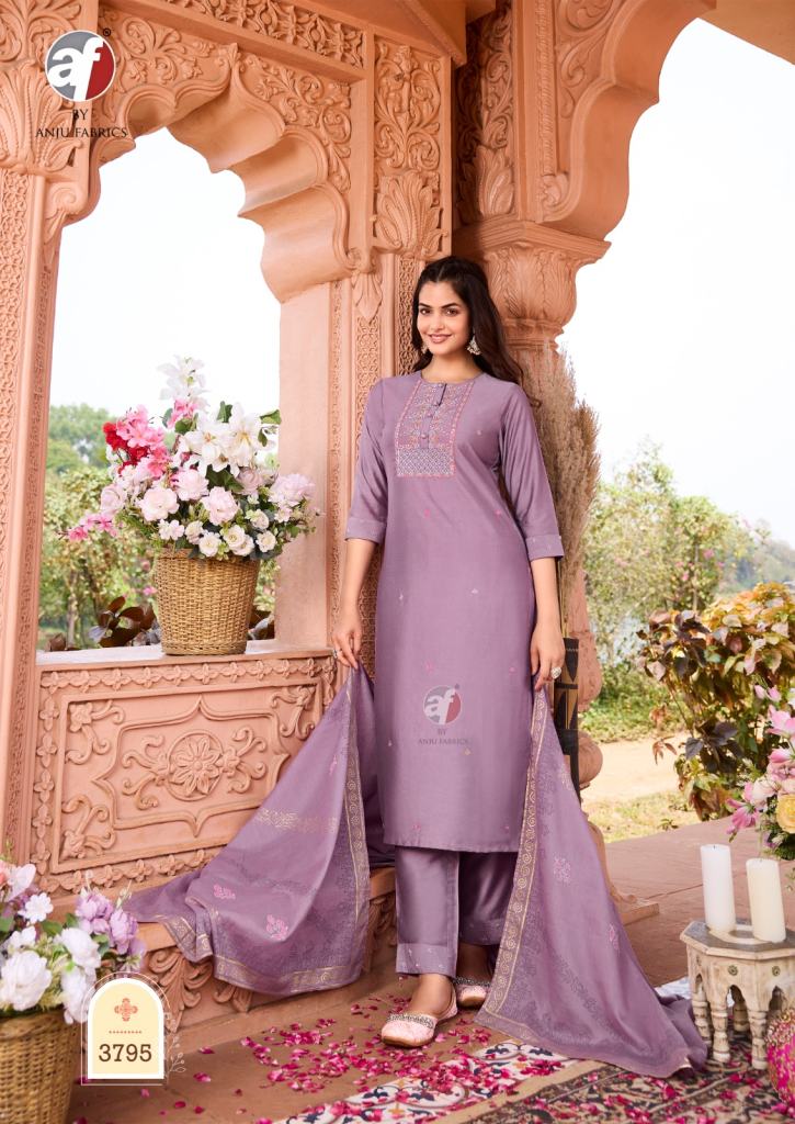 Af Once More Vol 4 Designer Kurti Pant With Dupatta