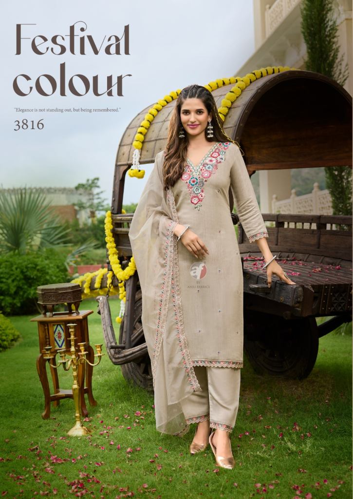 Af Tyohaar Vol 2 Kurti Pant With Dupatta