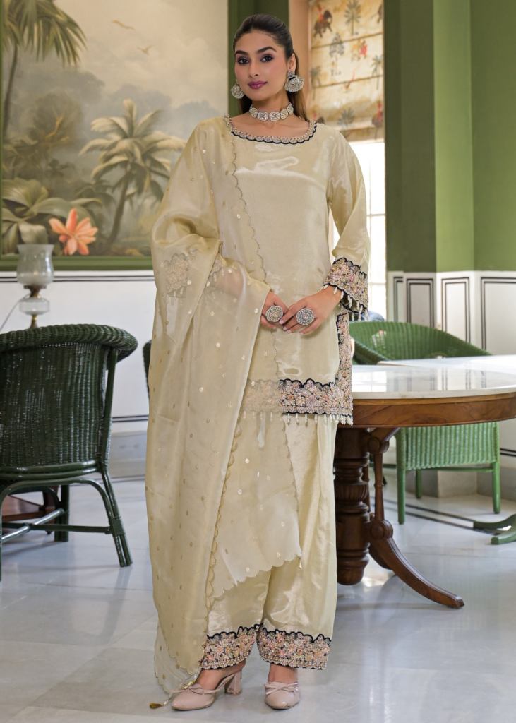 Afsana Noor Feather Embroidery Worked Salwar Kameez