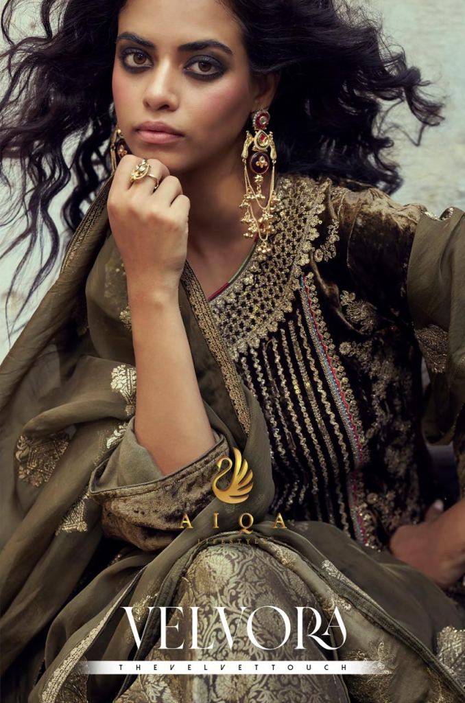Aiqa Velvora Velvet Salwar Suits