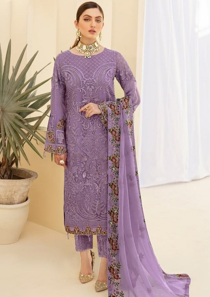 Al Karam 1902 Master Color Heavy Exclusive Georgette Embroidery Pakistani Suits