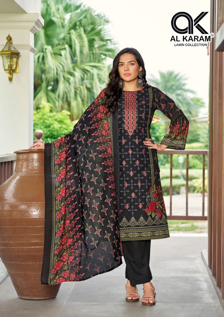 Al Karam Areeba Vol 2 Designer Print Work Dress Material