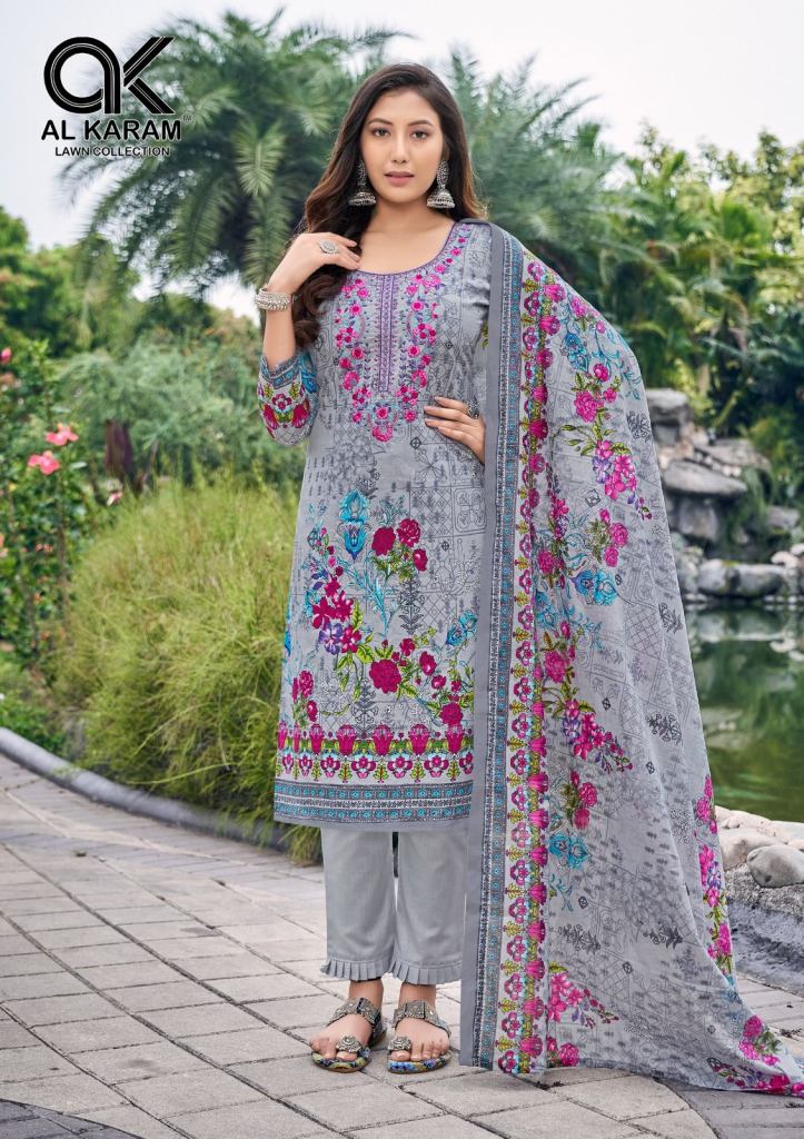 Al Karam Buraq Cambric Cotton Dress Material Collection