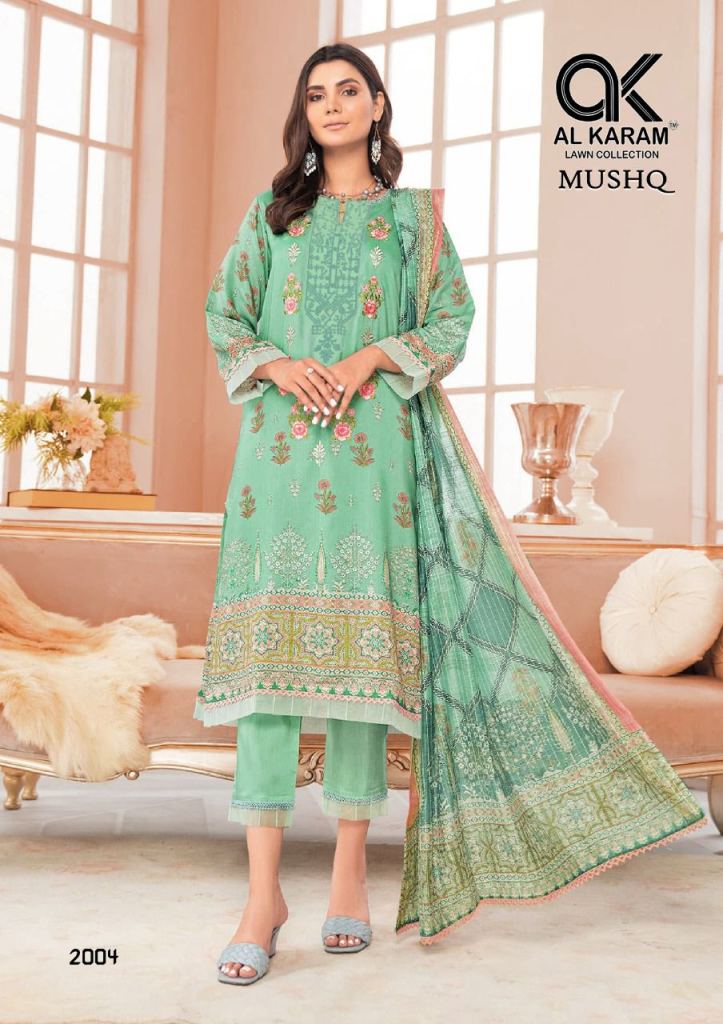 Al Karam Mushq Vol 2 Karachi Cotton Dress Material Collection