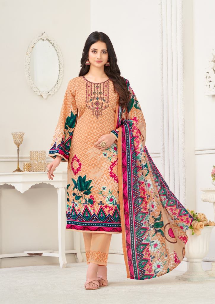 Al Karam Nairah Designer Karachi Soft Cotton Printed Dress Collection