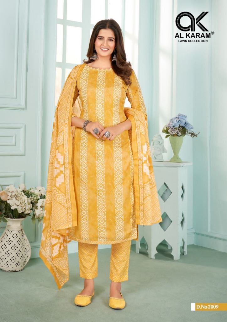 Al Karam Sahiba Vol 2 Casual Wear Pure Cotton Printed Dress Materials
