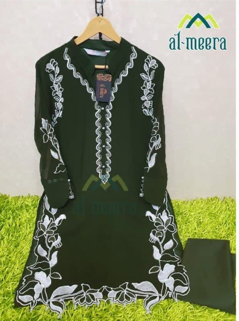 Al Meera 1126 Nx Georgette Embriodery Designer Ready Made suits 