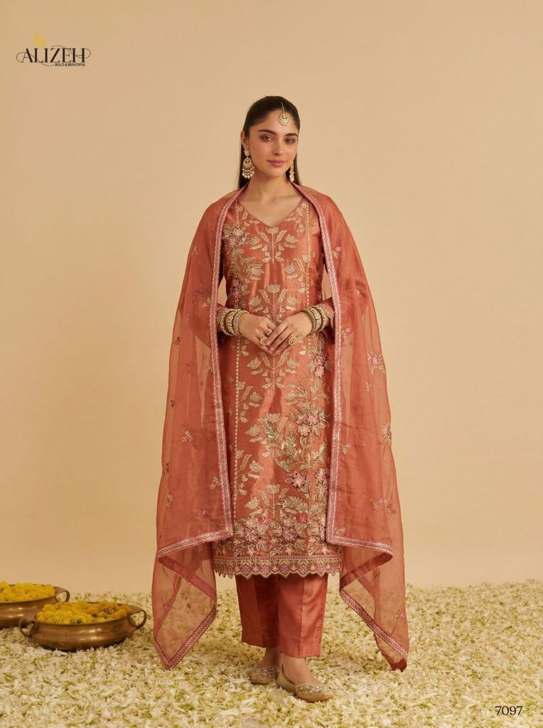 Alizeh 7095 To 7097 Designer Salwar Kameez