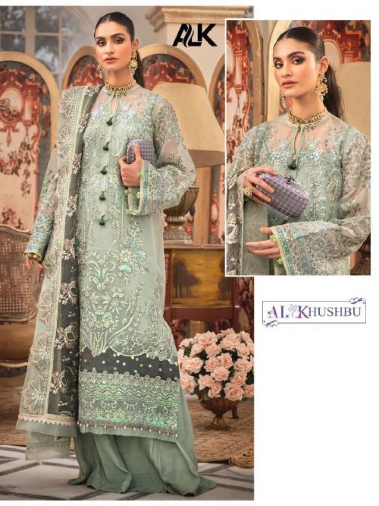 Alk Khushbu 2043 Designer Pakistani Suit Collection