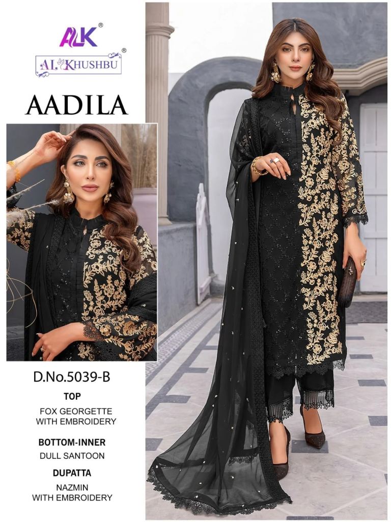 Alk Khushbu Aadila Faux Georgette Pakistani Salwar Suits 