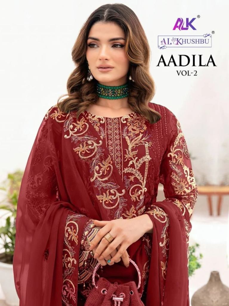 Alk Khushbu Aadila Vol 2 Georgette Pakistani Salwar Kameez