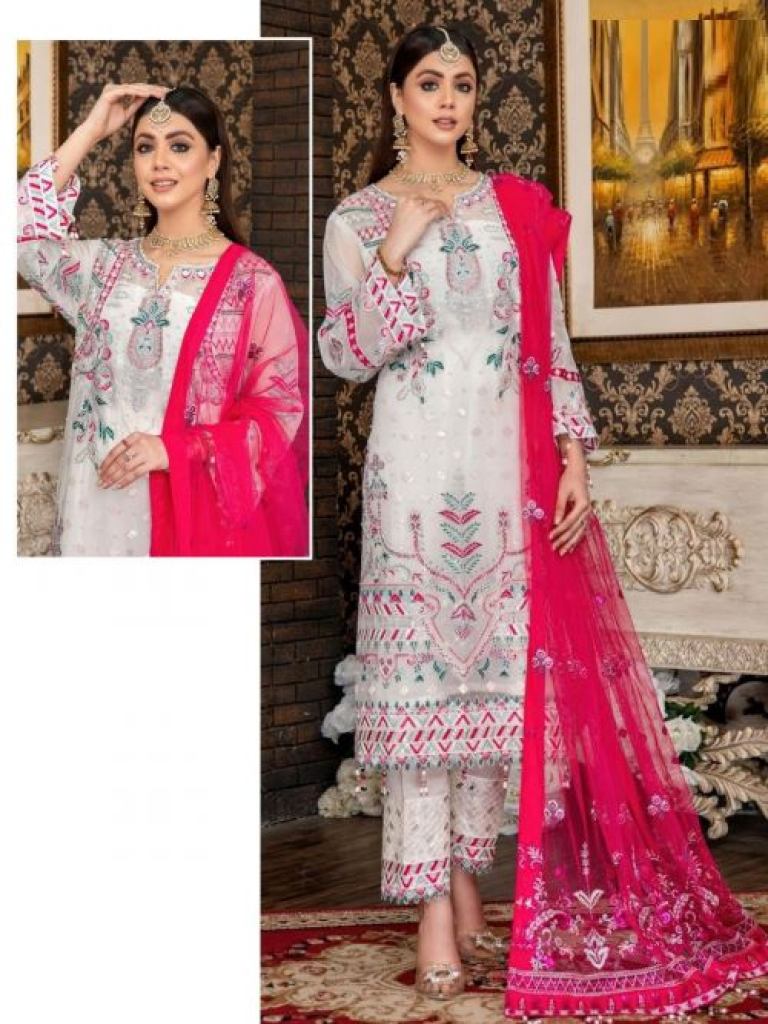 Alk Khushbu Maria vol 1 Georgette Pakistani Salwar Kameez Collection