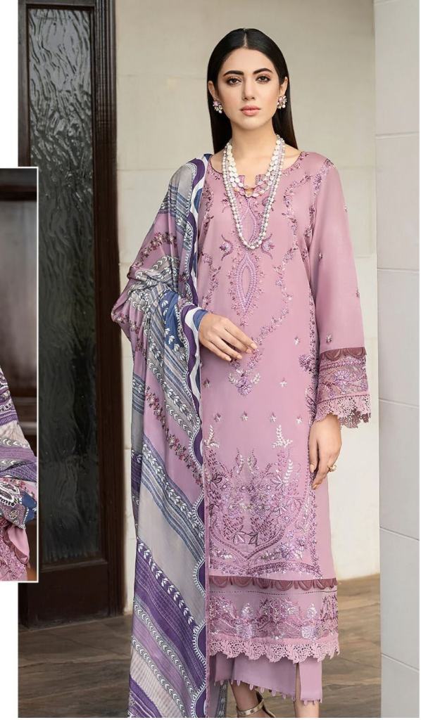 Alk Khushbu Noor Saadia Vol 3 Exclusive Cotton Embroidery Pakistani Suits