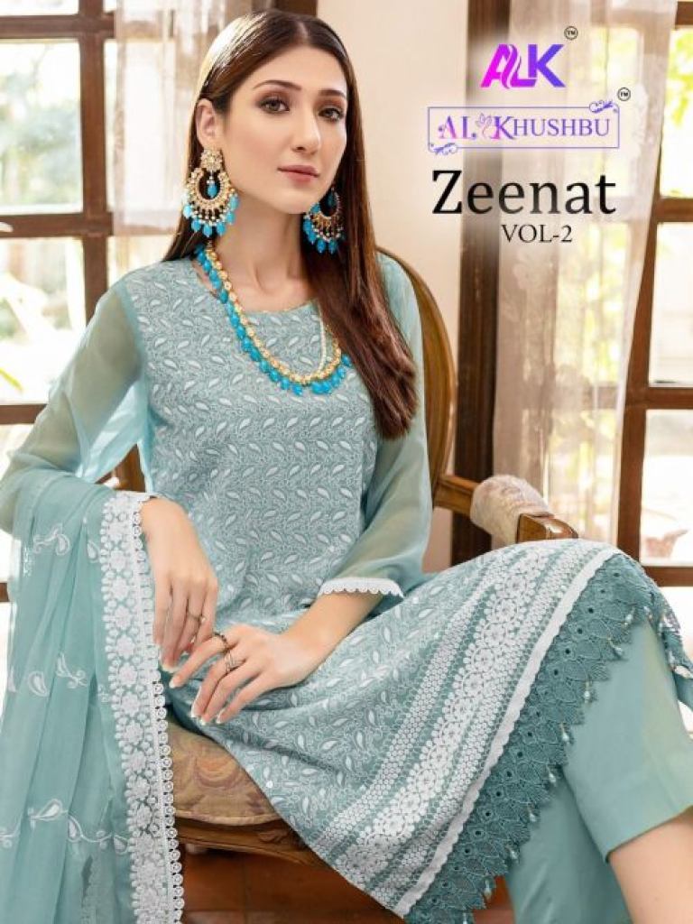 Alk Khushbu Zeenat Vol 2 Embroidered Pakistani Suit Collection