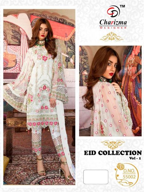 Eid Collection vol 1 by charizma designer pakistani salwar suit