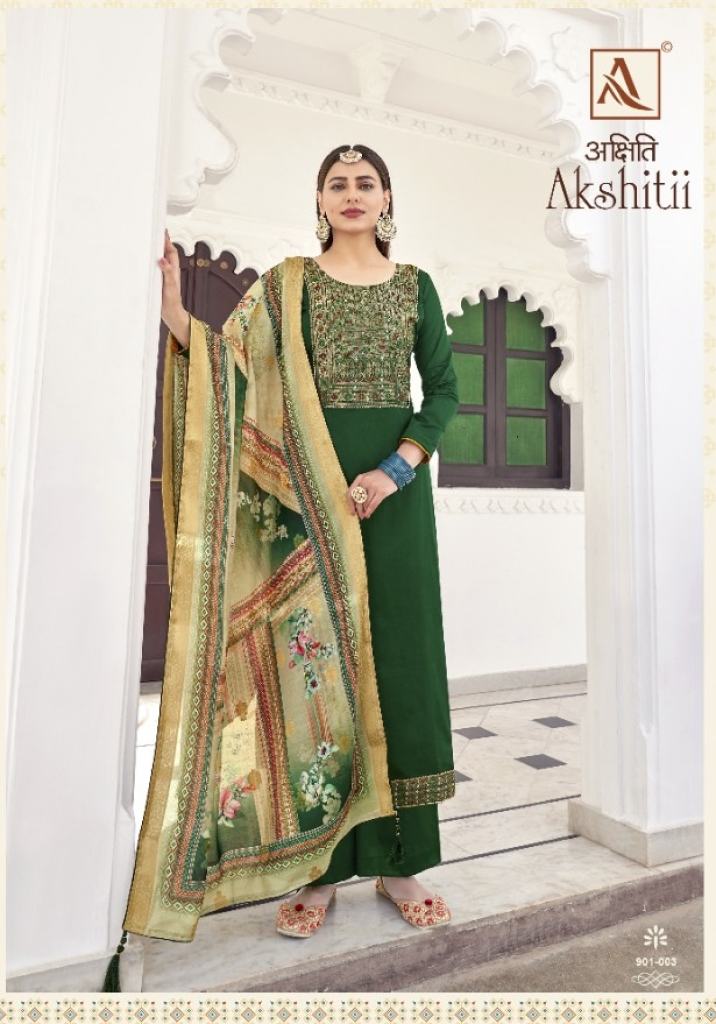 Alok Akshitii Catalog Party Wear Jam Cotton Ladies Dress Materials