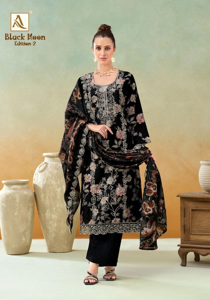 Alok Black Moon Edition Vol 02 Discharge Printed Dress Material