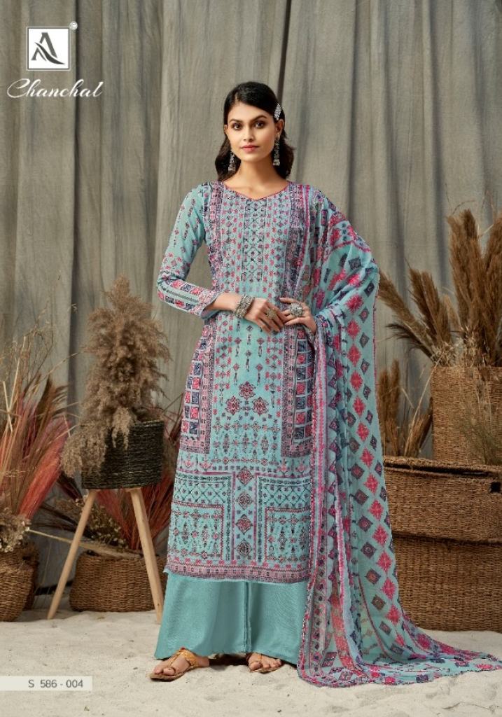 Alok Chanchal  Digital Printed Dress Materials catalog 