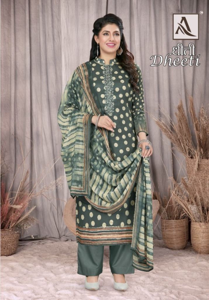 Alok Dheeti Jam Cotton Digital Printed Dress Material collection 