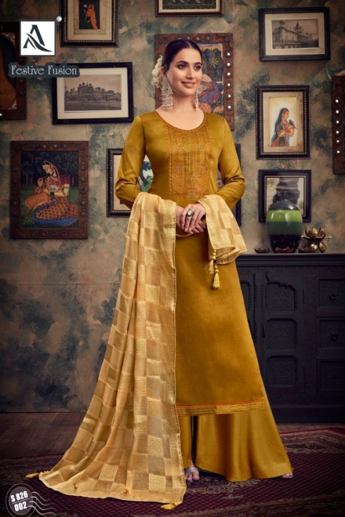 Alok Festive Fusion vol 2 Pure Jam Designer Dress Material Catalog 