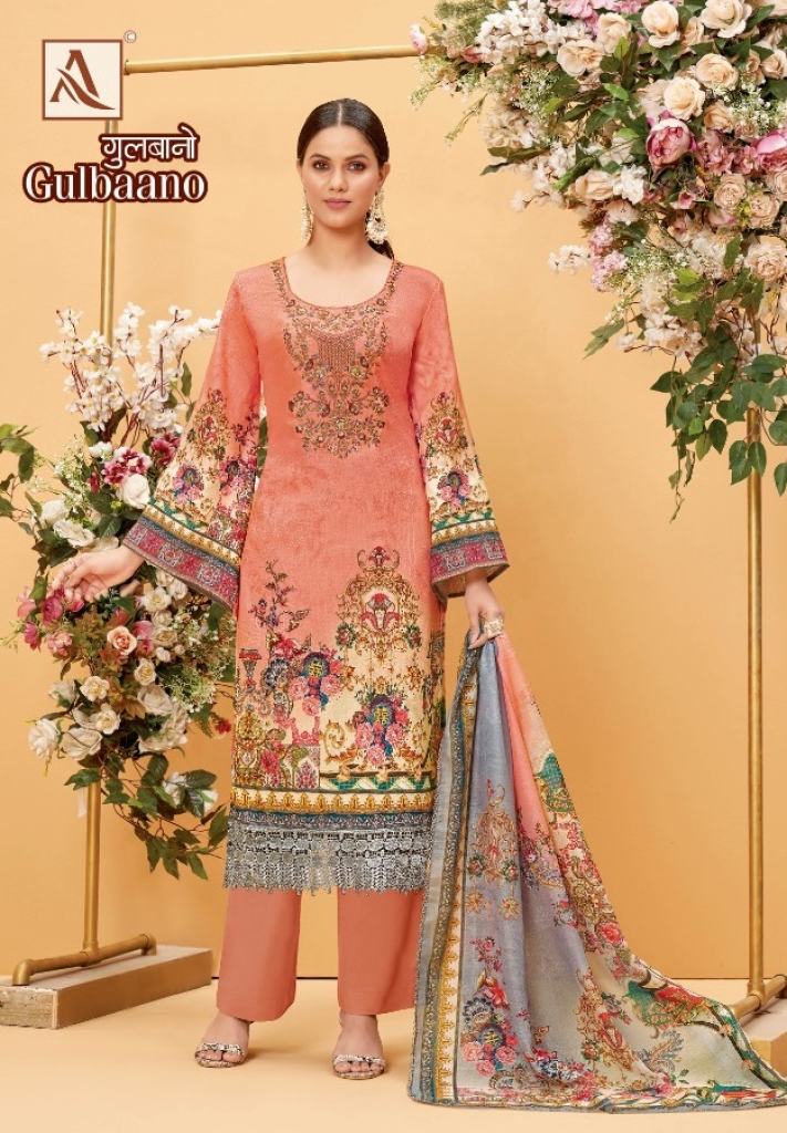 Alok Gulbaano  Jam Cotton Digital Print  Designer Dress Material 