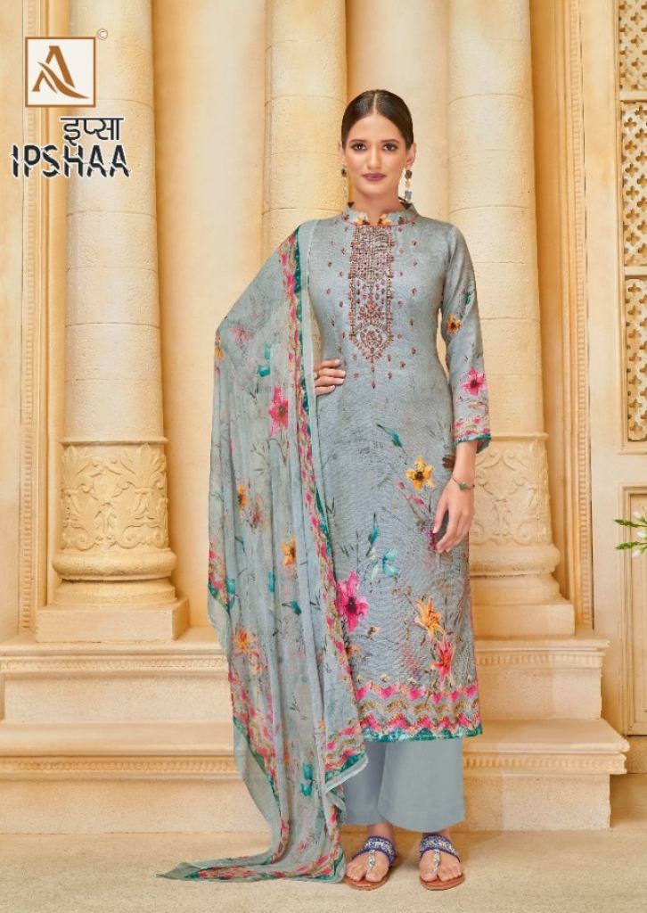 Alok Ipshaa Jam Cotton Printed Dress Material 