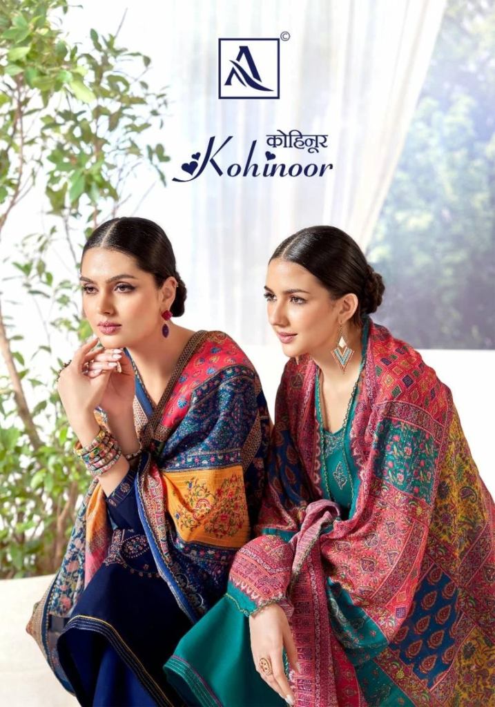 Alok Kohinoor Jam Designer Dress Material