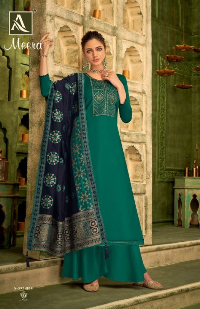 Alok Meera Fancy Wear Embroidery Salwar Kameez  catalog 