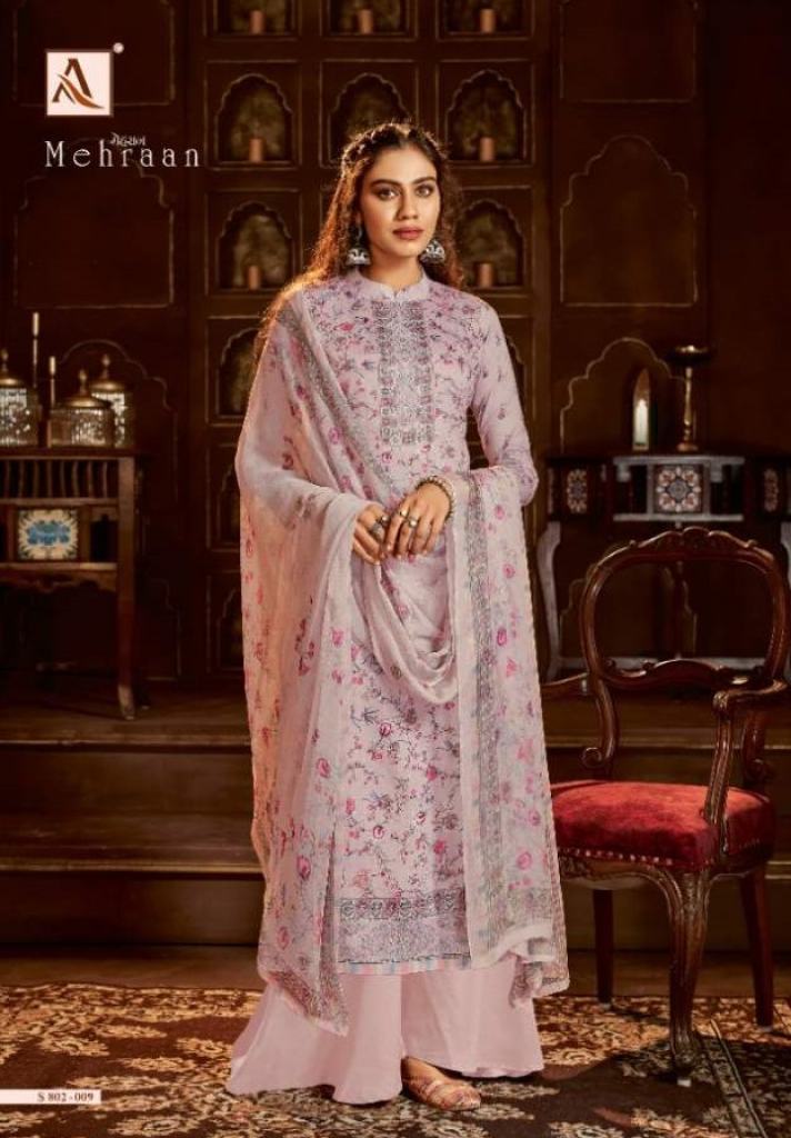 Alok Mehraan vol 3 Jam Cotton Digital Print Designer Dress Material catalog 