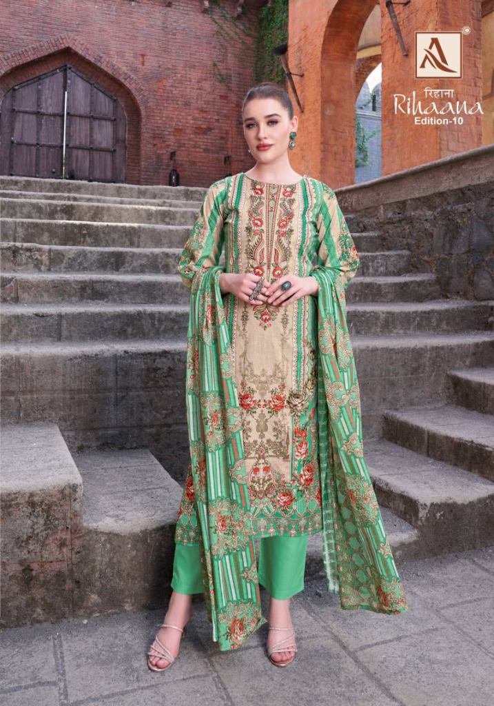 Alok Rihaana Edition 10 Cambric Cotton Dress Material