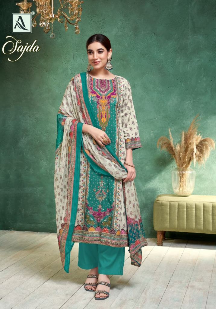 Alok Sajda Designer Printed Dress Material