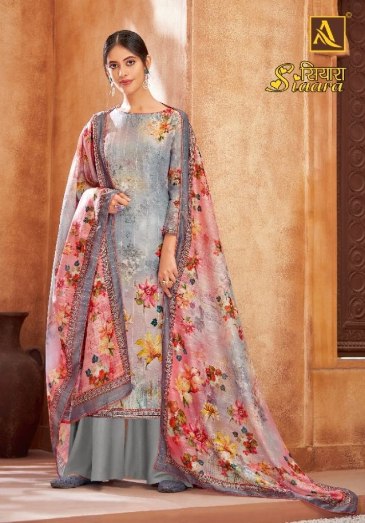 Alok Siaara Fancy fabrics Digital Printed Designer Dress Material Collection