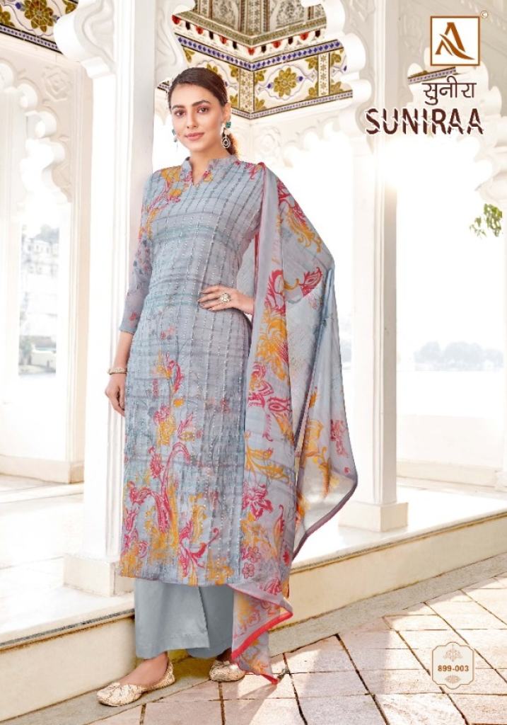 Alok Suniraa Catalog Party Wear Cotton Printed Dress Materials