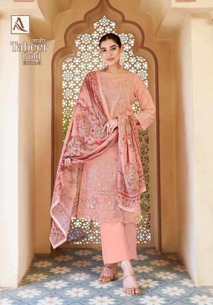 Alok Tabeer Gold Edition 3 Dress Material 
