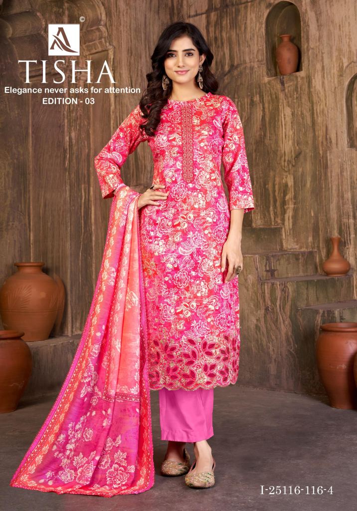 Alok Tisha Edition Vol 03 Printed Fancy Dress Material
