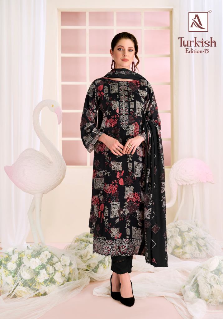 Alok Turkish Edition 13 Printed Dress Material