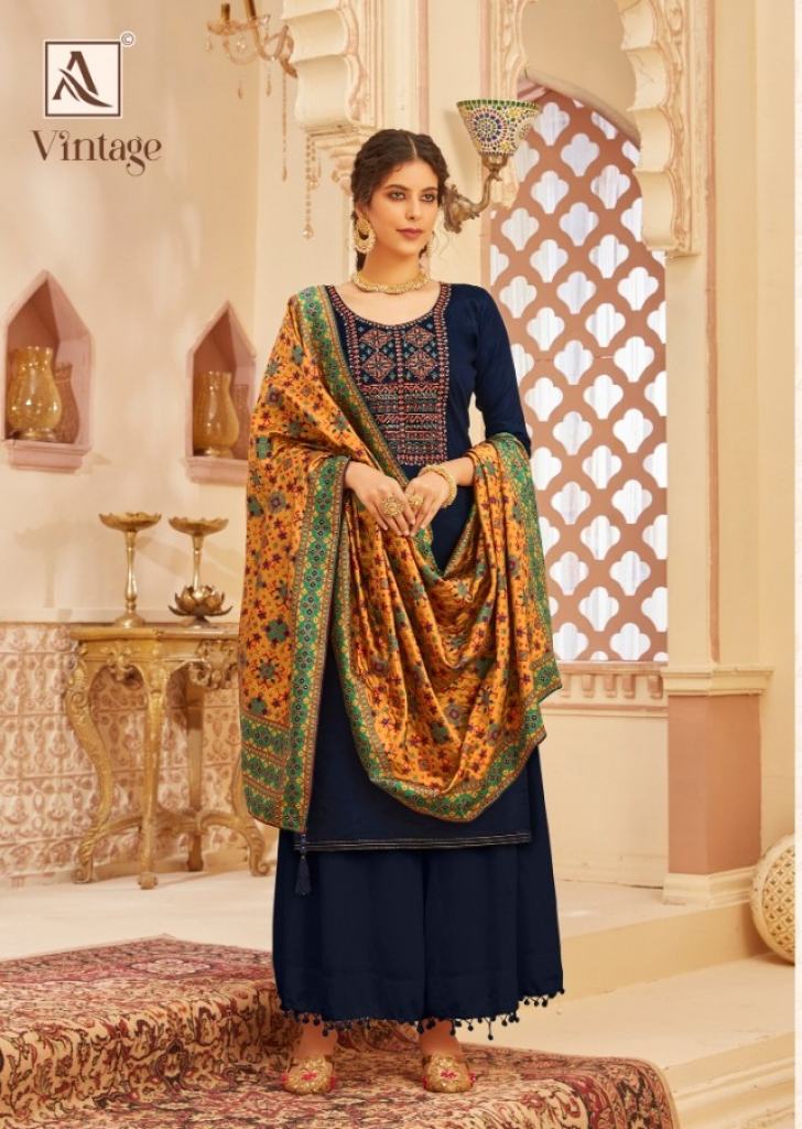 Alok presents Vintage Designer Dress Material Collection
