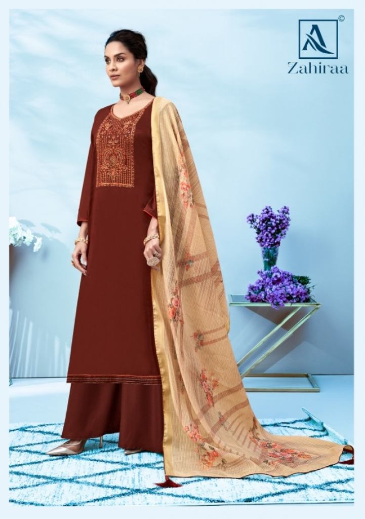 Alok Zahiraa Pure Jam Cotton Designer Dress Material catalog 