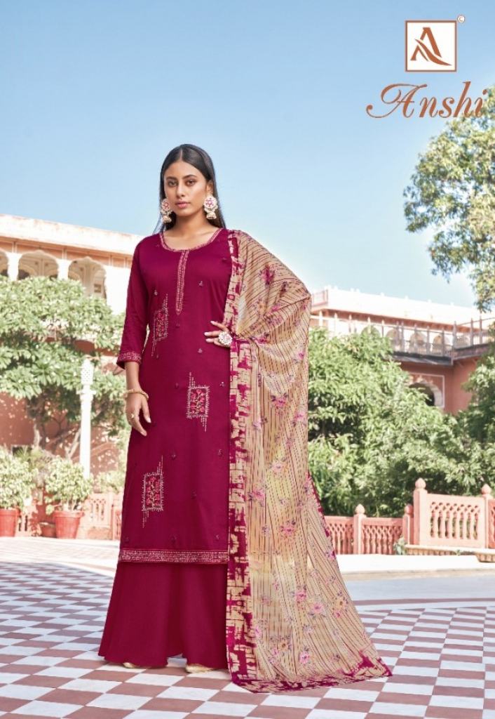 Alok   presents Anshi  Designer Dress Material 