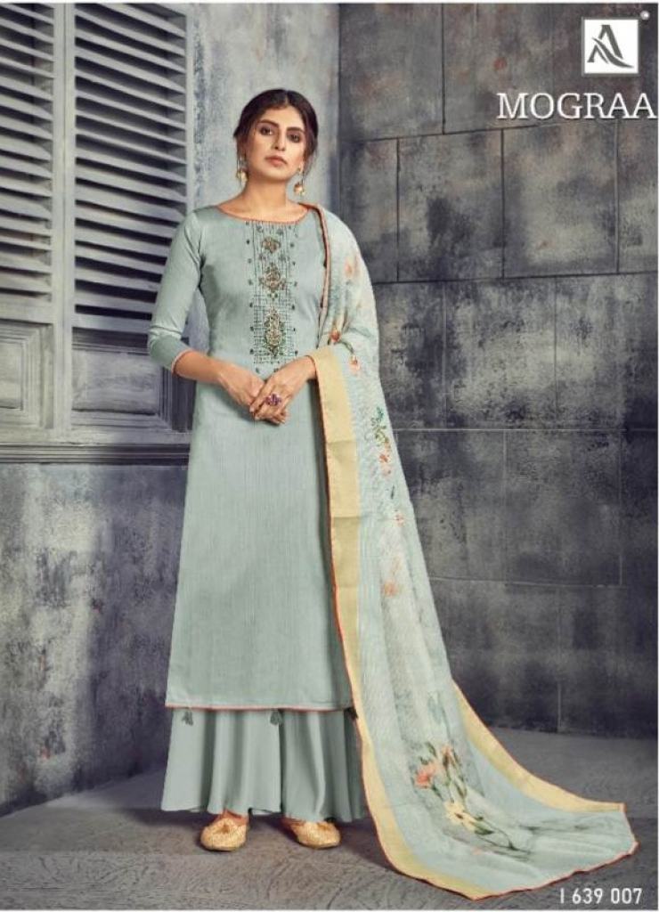 Alok presents  Mograa  Designer Dress Material