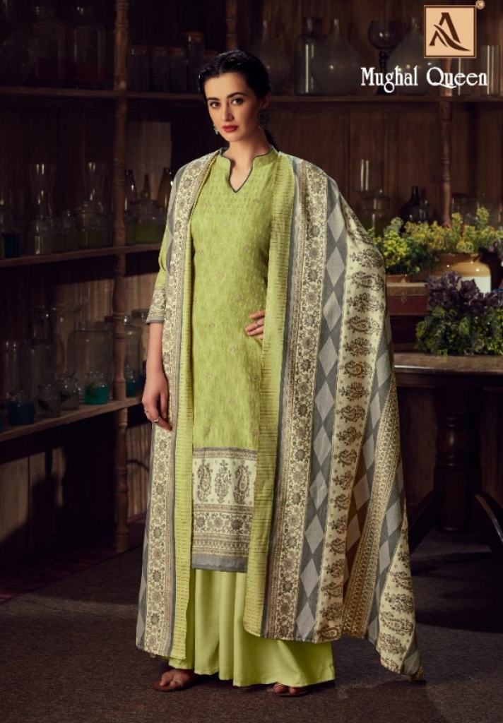 Alok presents Mughal Queen Designer Dress Material
