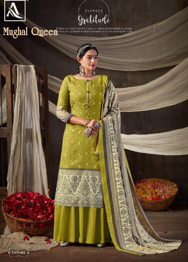 Alok presents Mughal Queen Salwar Suits catalogue 
