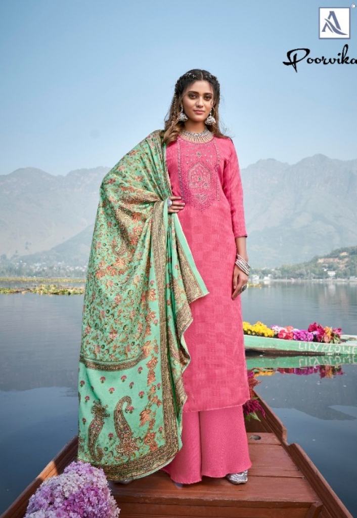 Alok presents Poorvika Designer Dress Material