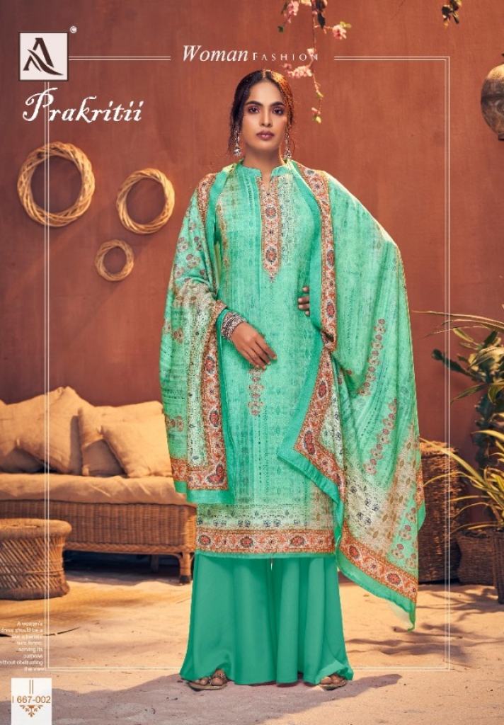 Alok  presents Prakritii Designer Dress Material