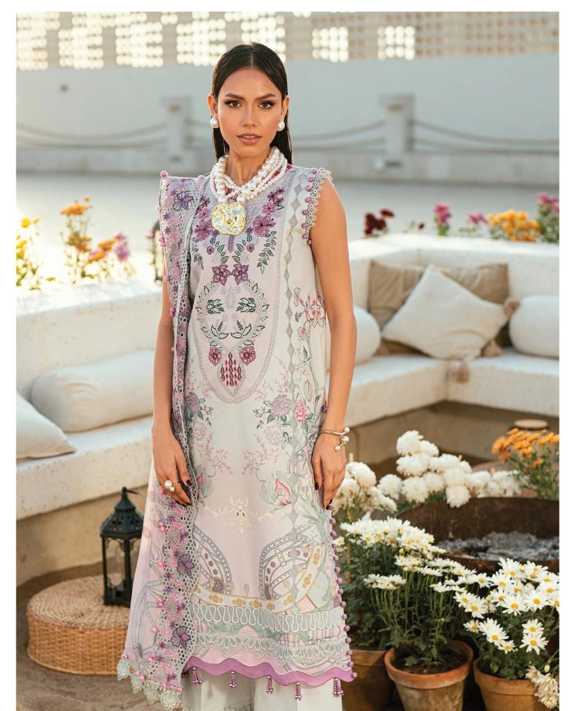 Alzohaib Aqila Vol 1 Cotton Dupatta Embroidered Salwar Kameez
